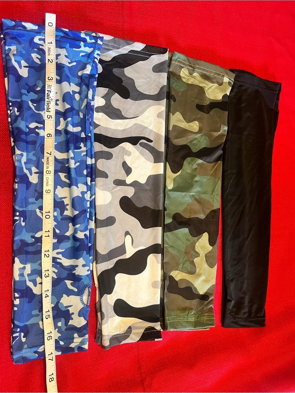 Blue Camo Arm Sleeve Compression Cover 4 Pair Unixex H82